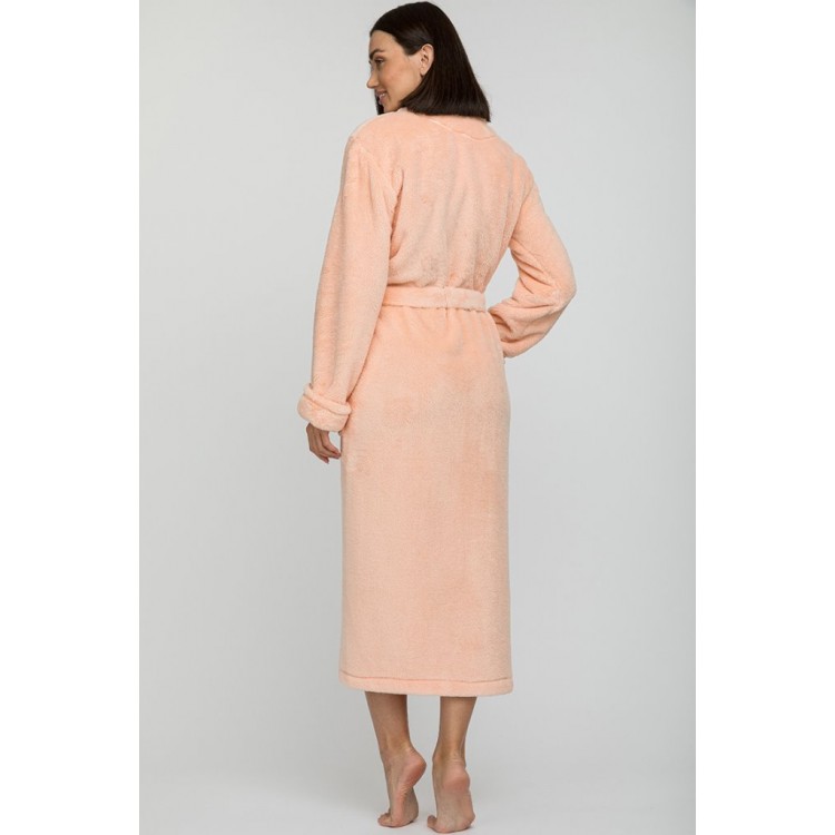 Халат женский длинный 745 Tendre peach, PECHE MONNAIE