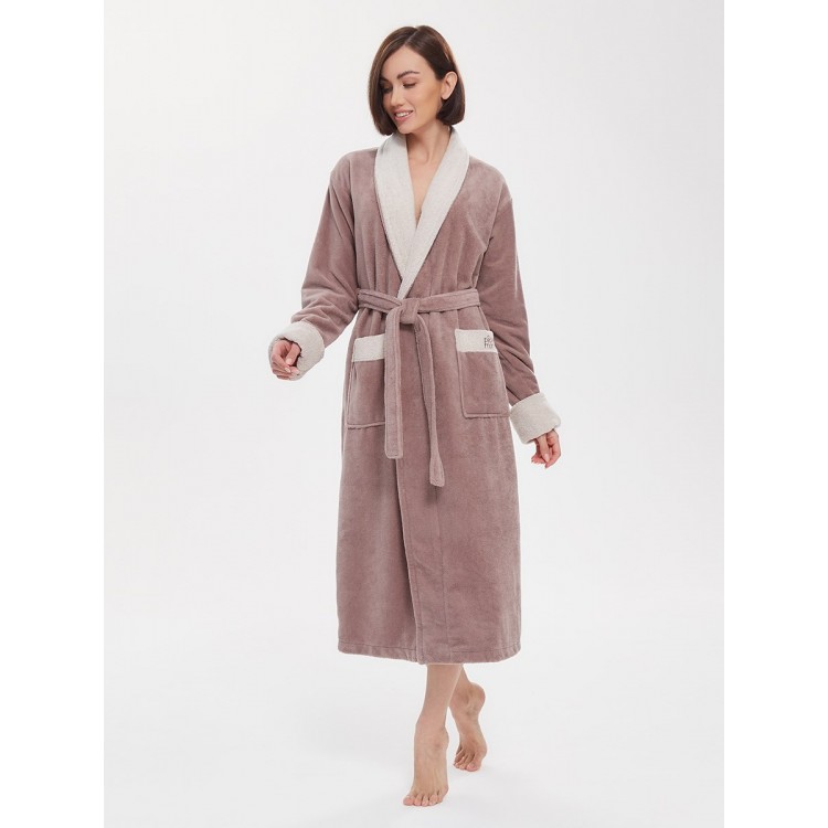 Халат бамбуковый женский 747 Soft Touch capuchino, PECHE MONNAIE