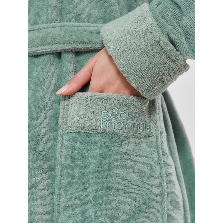 Халат бамбуковый женский 747 Soft Touch mint, PECHE MONNAIE Халат бамбуковый женский 747 Soft Touch mint, PECHE MONNAIE