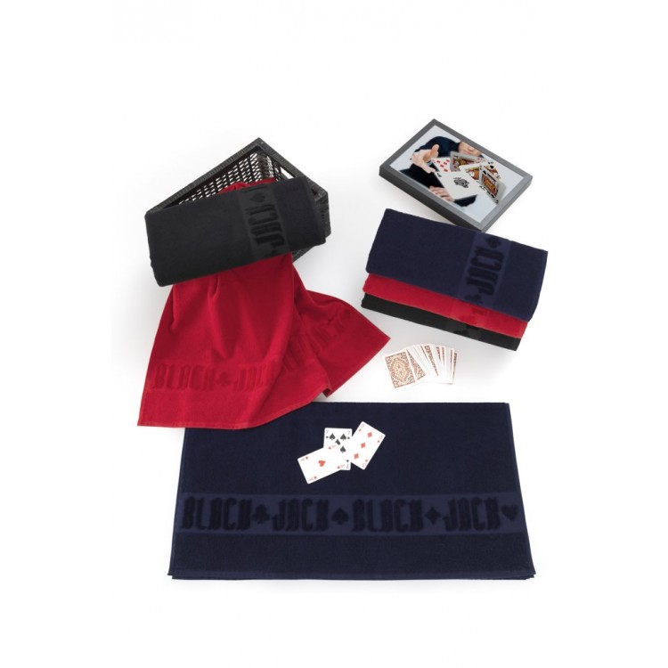 Банное махровое полотенце 70х140 BLACK JACK black, PÊCHE MONNAIE