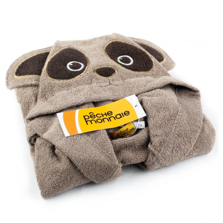 Детский махровый халат Brown Panda, PECHE MONNAIE