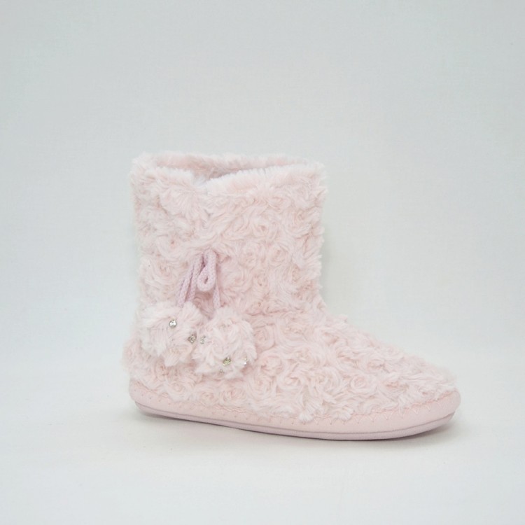 Женские домашние угги со стразами L -316 pink, Pattimelo