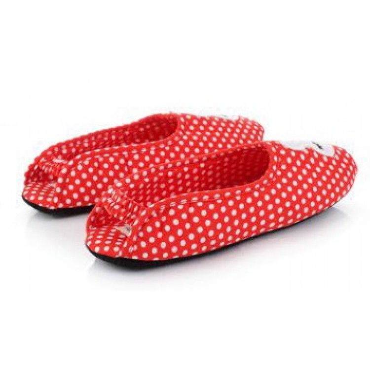 Женские домашние тапочки балетки L-94red, Pattimelo
