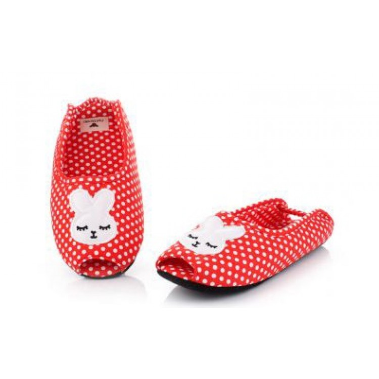 Женские домашние тапочки балетки L-94red, Pattimelo