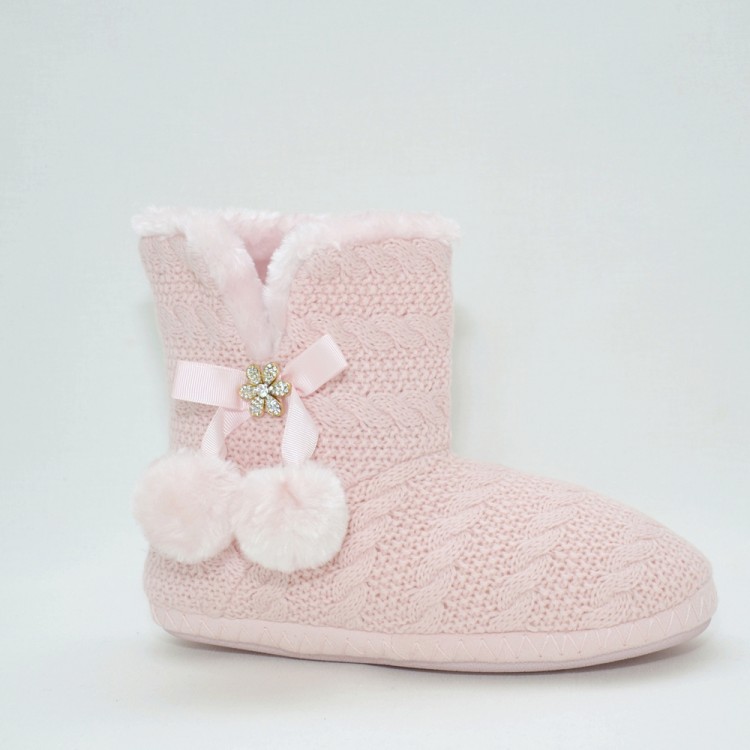 Женские вязаные сапожки L -306 pink, Pattimelo