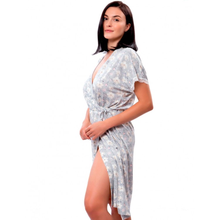 Халат женский из вискозы PN-LNS603, Primaverina