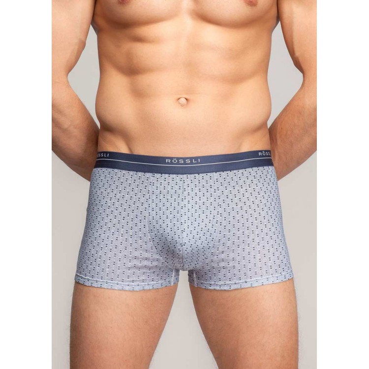 Серые мужские хлопковые трусы-боксеры MSH-038 gray, ROSSLI
