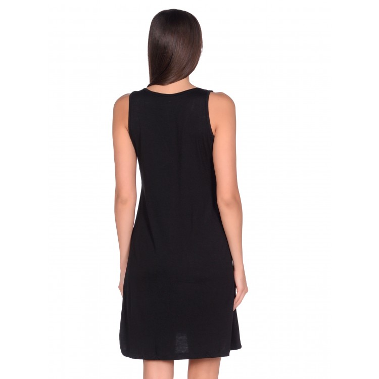 Женская бамбуковая сорочка 151 black, Reina