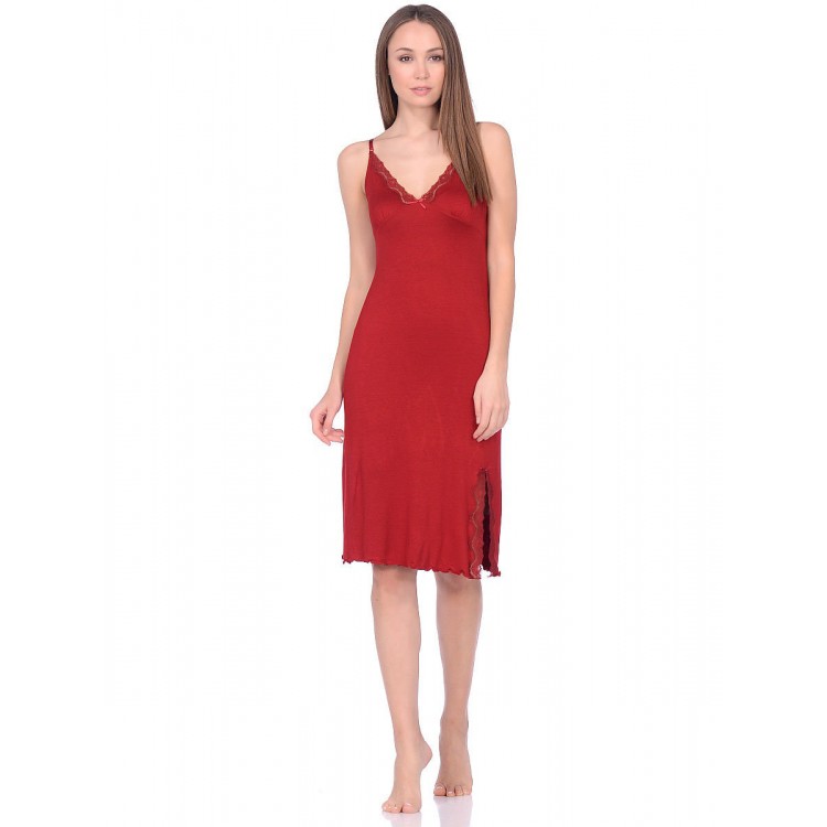 Женская бамбуковая сорочка 153-red, Reina