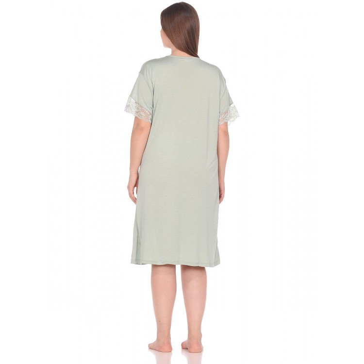 Женская трикотажная сорочка 154-green, Reina