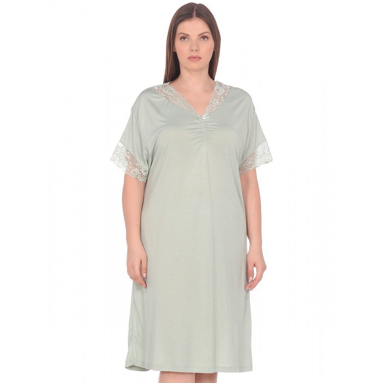Женская трикотажная сорочка 154-green, Reina