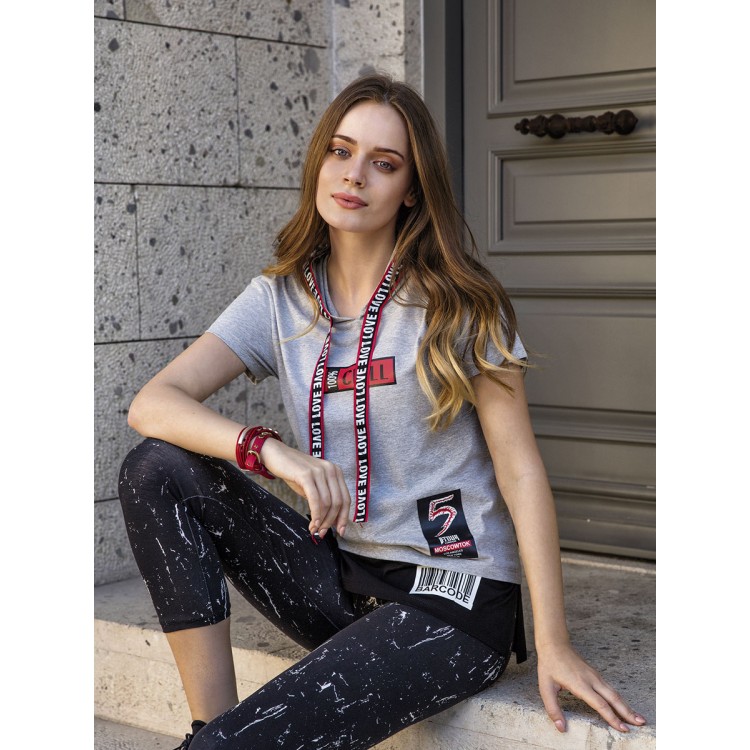 Женский комплект футболка и бриджи 4508, SUXE