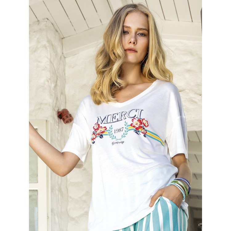 Комплект женский из вискозы с брюками 4591, SUXE