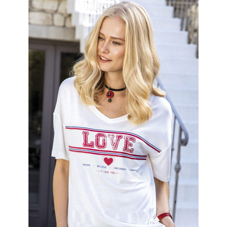 Комплект женский из вискозы с шортами 4594, SUXE