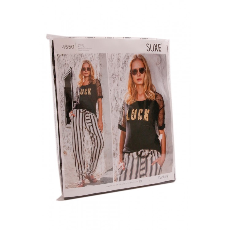 Комплект женский из вискозы с шортами 4594, SUXE