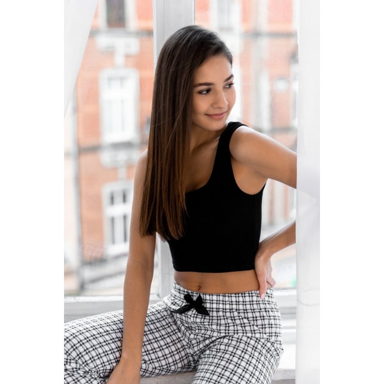 Топ женский черный TOP VALIA BLACK, Sensis
