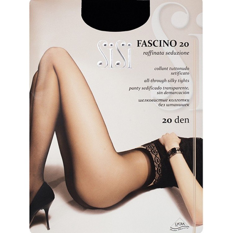 Колготки женский без шортиков Fascino 20 - nero, Sisi