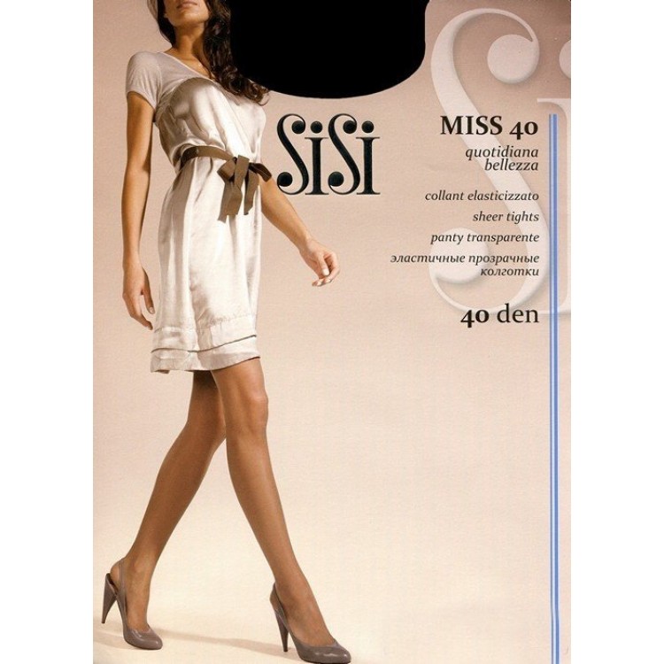 Колготки женский эластичные Miss 40 - nero, Sisi
