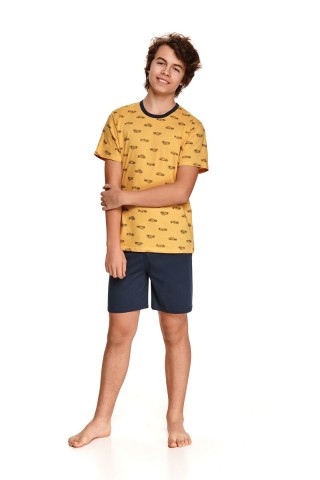 Пижама для мальчиков с шортами 344 SS21 MAX желтый/синий, Taro
