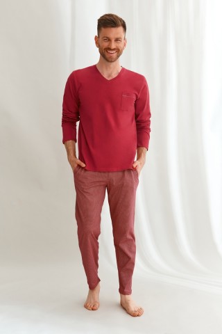 Пижама мужская со штанами 2638 21/22 MARTIN красный, Taro