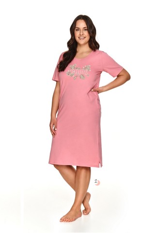 Сорочка женская хлопковая 2700/2701 S22 OLGA розовый, Taro