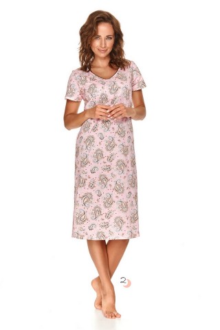 Сорочка ночная женская длинная 2688 S22 WANDA розовый,  Taro