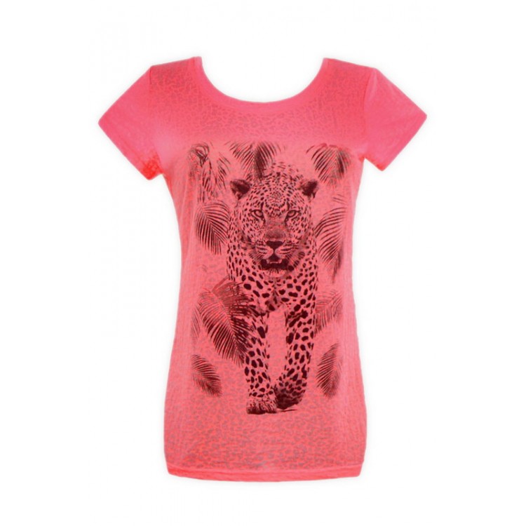 Женская футболка с коротким рукавом 3540-coral, Trikozza