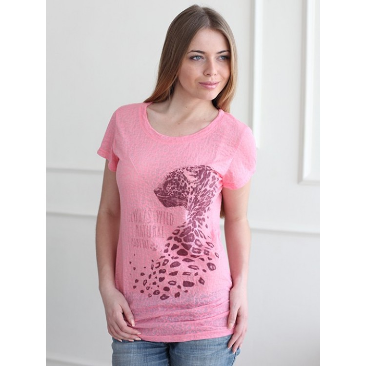 Женская футболка с коротким рукавом 3540-pink, Trikozza