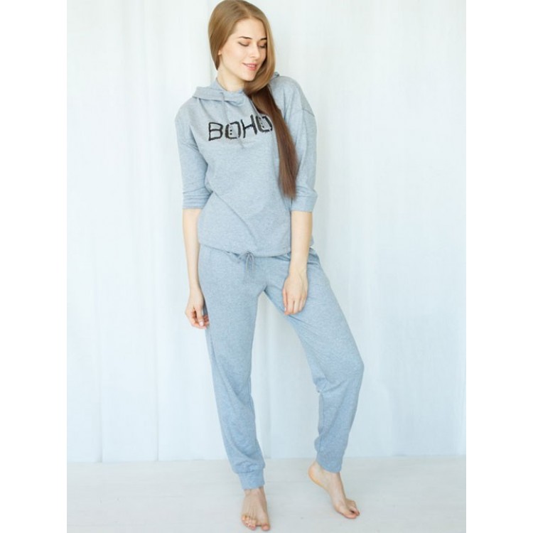 Женский домашний костюм 2165-gray, Trikozza