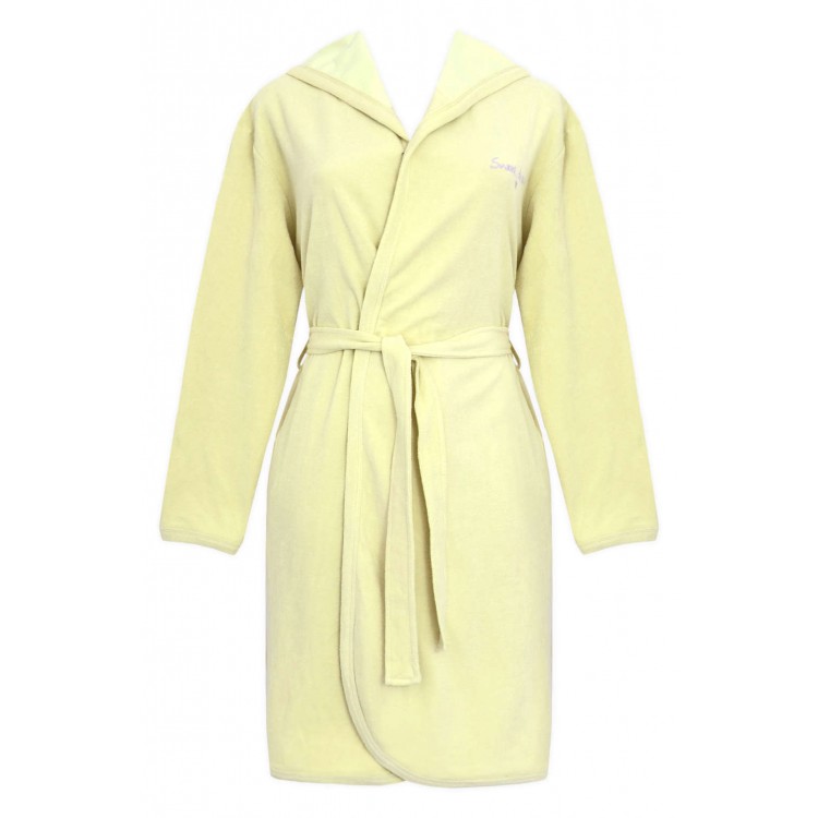 Женский халат с капюшоном 5115-yellow, Trikozza