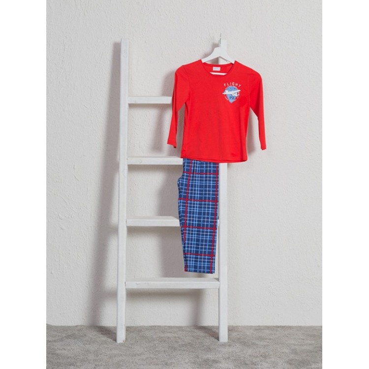 Пижама детская для мальчика 003028 3120 red/blue