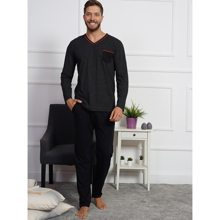 Пижама мужская с брюками 004063 2326 black
