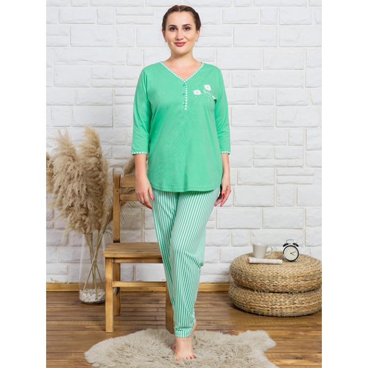 Комплект женский домашний с брюками 004243 1623 green