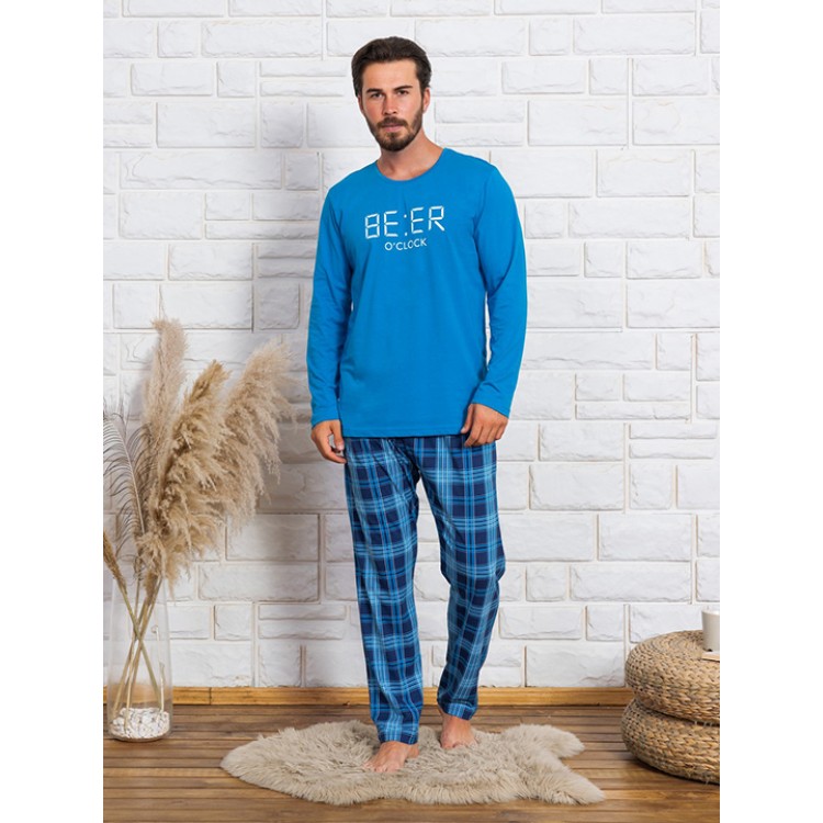Пижама мужская с брюками 005001 3466 blue