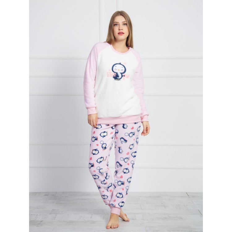 Комплект женский с брюками из микрофибры 806102 4026 Птенчик