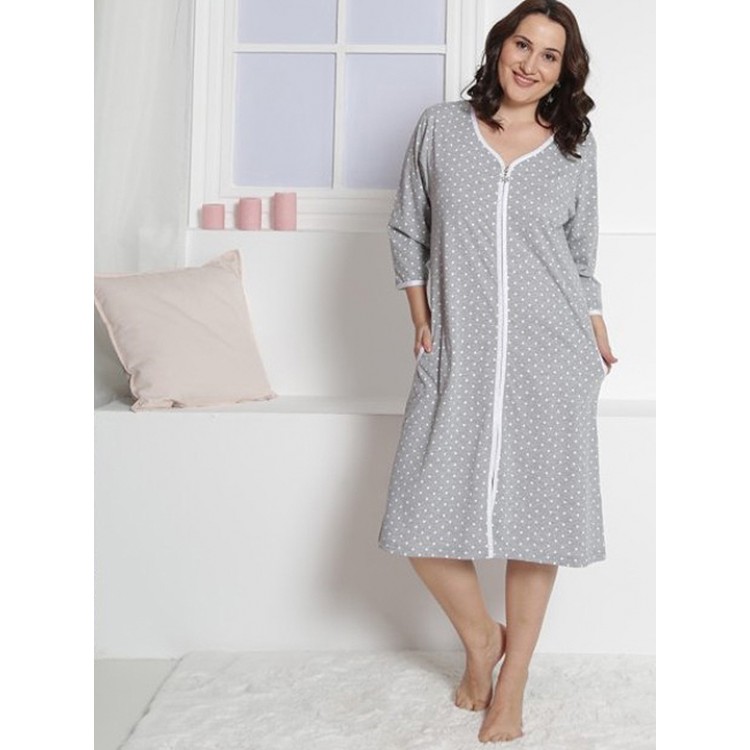 Халат женский трикотажный 003039 0451 grey