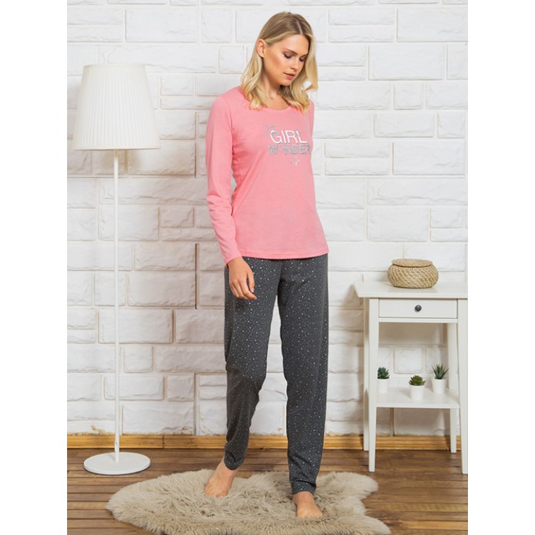 Пижама женская с брюками 004060 1147 pink