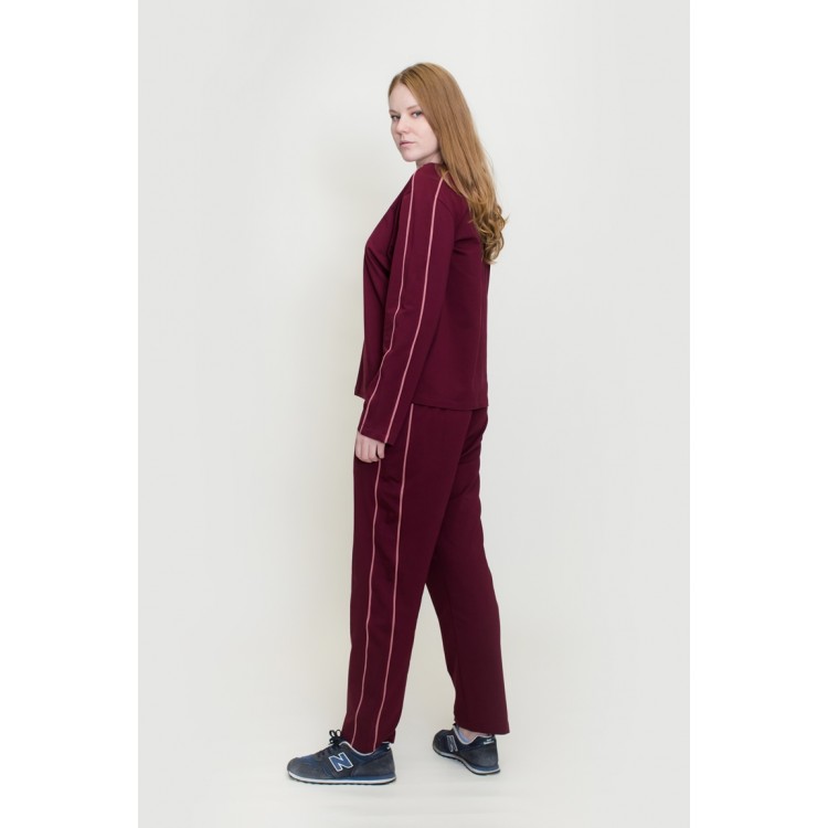 Костюм женский спортивный 206002 bordo