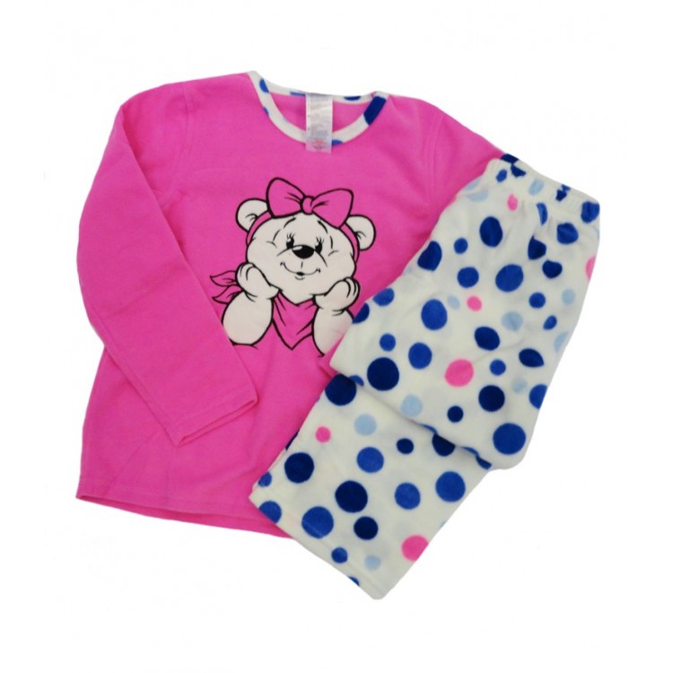 Детская пижама для девочки 9030011 Медведица fuksia