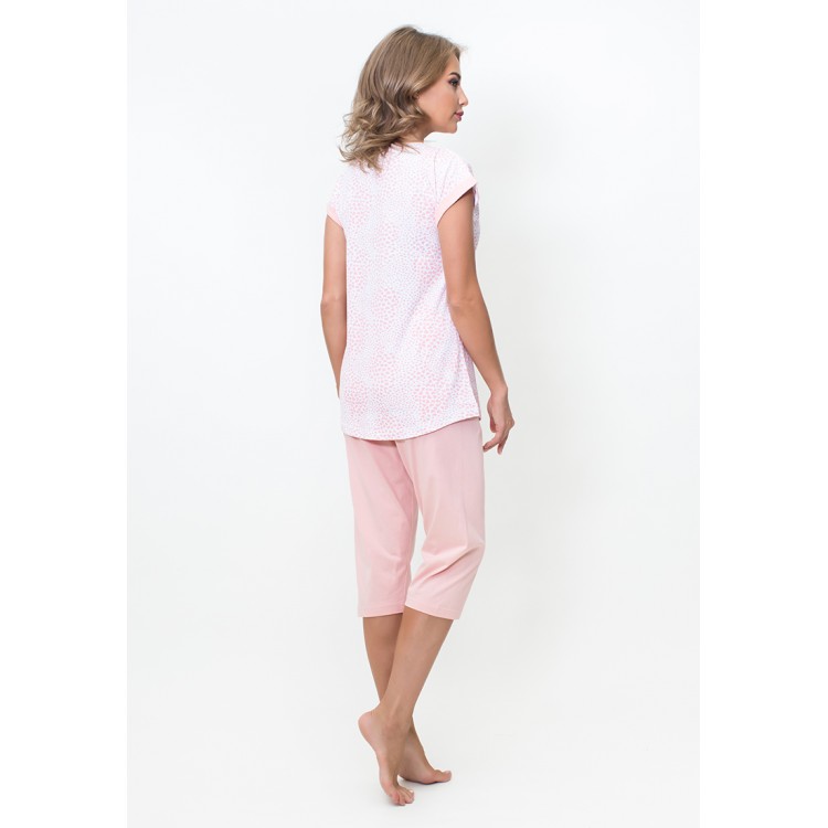 Хлопковая пижама с бриджами 610238 pink
