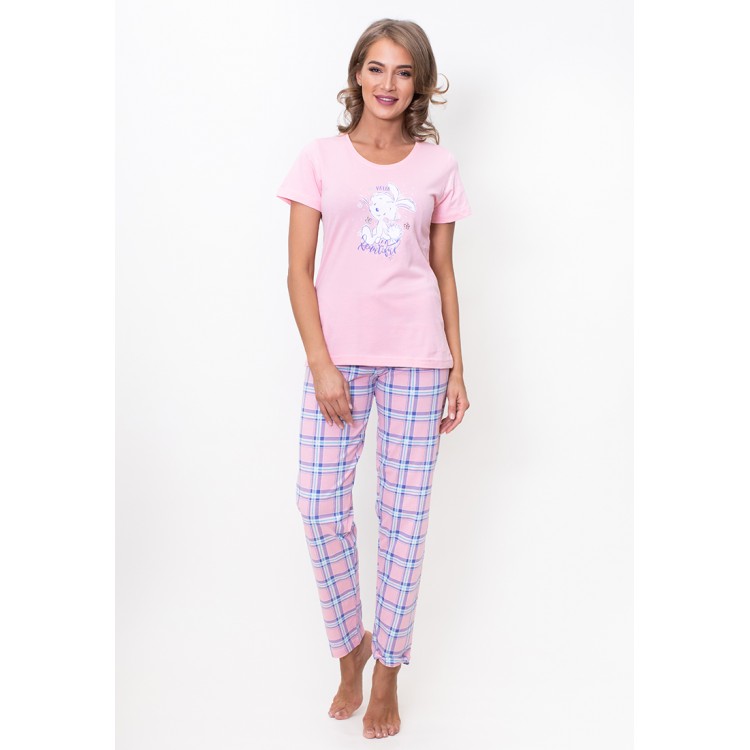 Женский домашний комплект с брюками 705074 pink