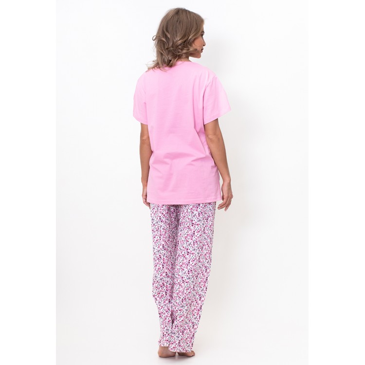 Пижама женская с брюками 705077 pink Пижама женская с брюками 705077 pink