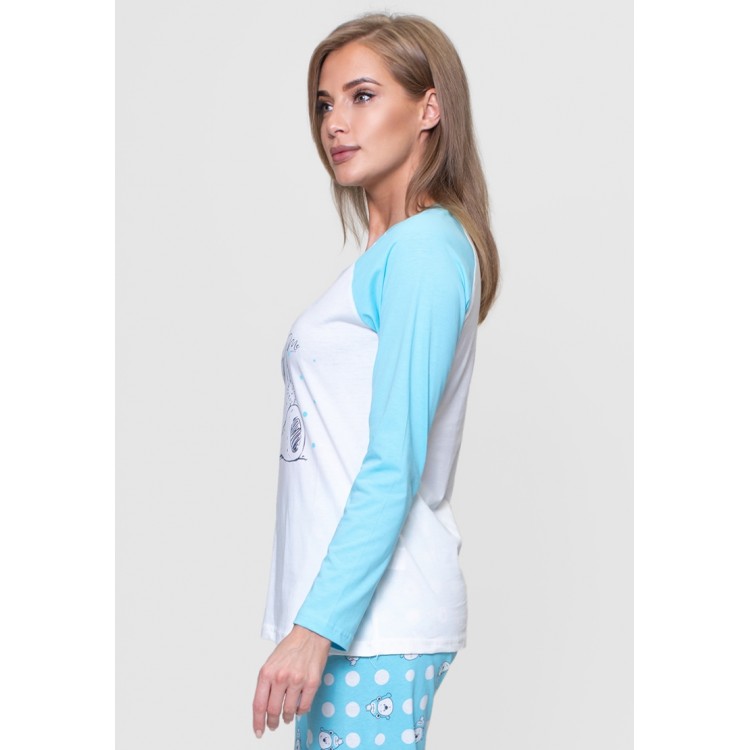 Женская трикотажная пижама 802131 azure