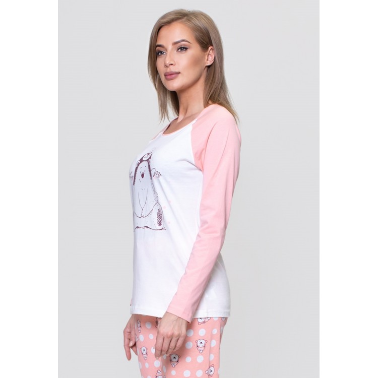Женская трикотажная пижама 802131 pink