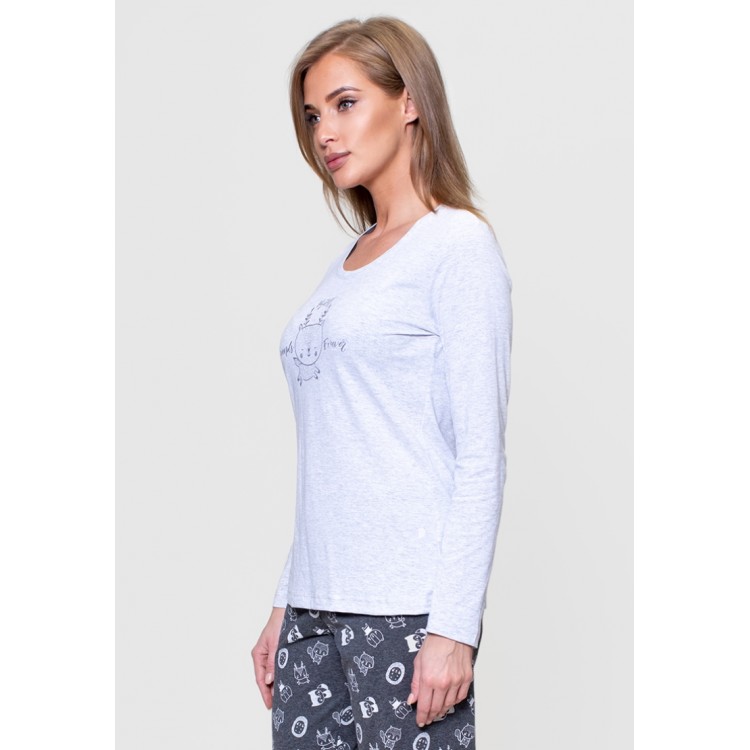 Трикотажная женская пижама 802214 grey
