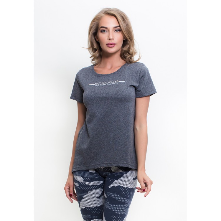 Домашний комплект футболка и лосины 802230 black