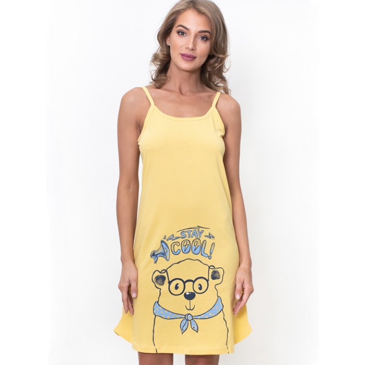 Короткая женская сорочка 809399 yellow