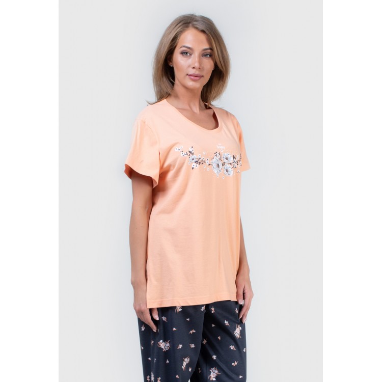 Пижама женская с брюками 810173 peach