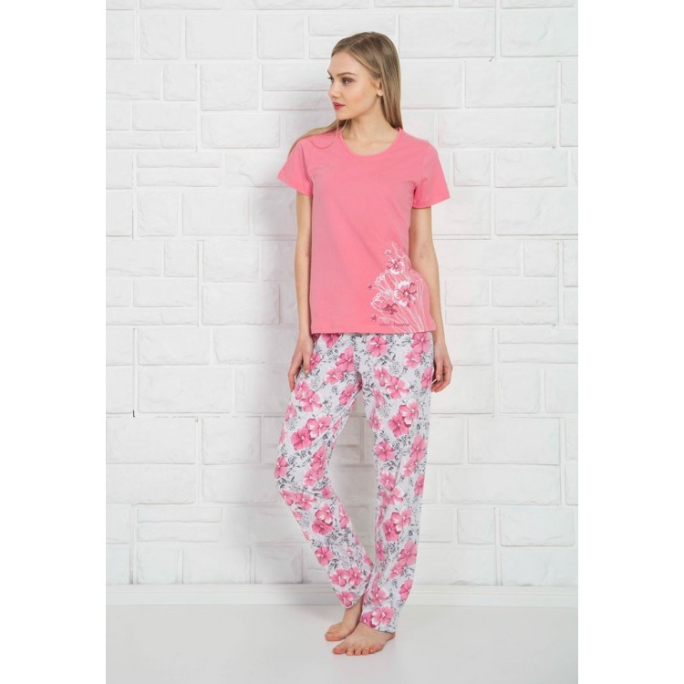 Трикотажная женская пижама 810191 pink
