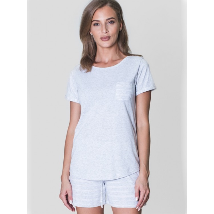 Трикотажная женская пижама с шортами 811009